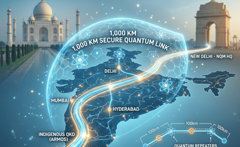 India Beats Hackers With New 1,000-km Quantum Network